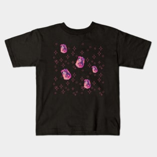 Alpaca Astronaut Pattern Kids T-Shirt